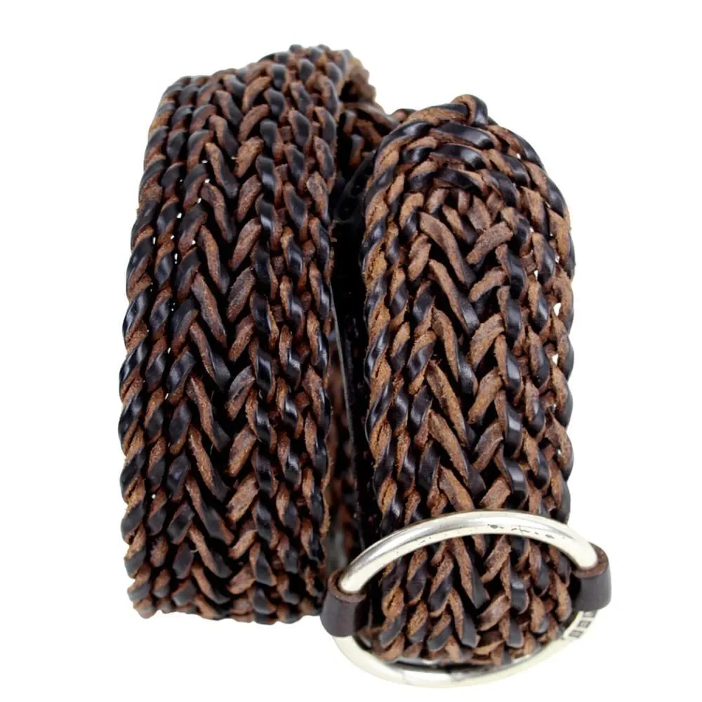 Ralph Lauren BRAIDED BROWN GENUINE LEATHER 2